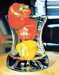 Sam Hamilton, Untitled - Peppers, oil on canvas