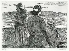 A Point of View #18/65 by Ron Hedrick, etching on paper, sold Nov 2020