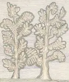 P.K. Irwin, Trees in Summer, 1970, ink on paper