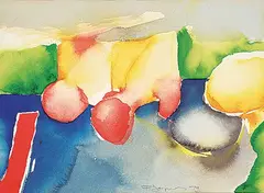 Flemming Jorgensen, Toyscape, 1979, watercolour on paper