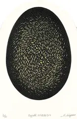 Koichi Kiyono, Eggcell D-4 #2/30, colour etching on paper
