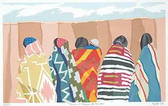 Irene Klar, Women of Canyon del Muerto #49/85, 1987, colour silkscreen on paper