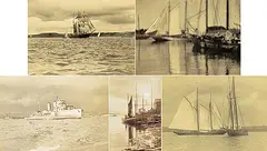 Wallace Robertson MacAskill, Untitled - Lot of Five Ship Photographs, black and white photographs on paper