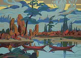 James Edward Hervey - After MacDonald, Mist Fantasy, colour silkscreen on paper