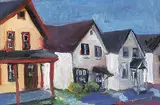 Martha Markowsky, Crichton St. [The Burgh], 1986, oil on wood board