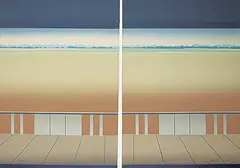 Ann McCall, Diptych #18/30, 1978, colour silkscreen on paper