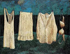 Jeff Molloy, Bone Dry, 2009, mixed media on wood board