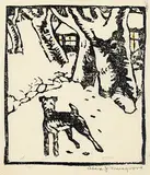 Alexander Johnston Musgrove, Untitled - You Called Me?, lino block on paper