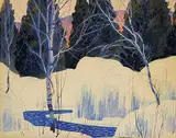 Graham Noble Norwell, Untitled - Winter Wonder, watercolour on paper