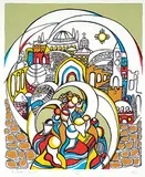 Daphne Odjig, Faith of Jeruselum #15/250, colour silkscreen on paper