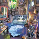Brad Pasutti, Untitled - The Monkey's Bedroom, 1993, pastel on paper