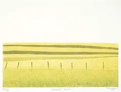 Ken Pattern, Alberta Fields #106/115, 1980, colour lithograph on paper