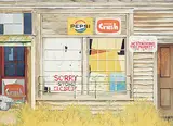 Kelly Phillips, Untitled - Old Country Store, watercolour on paper
