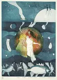 Michael Robert Robinson, The Four Directions [Fish Dreamer Series] #63/100, colour etching on paper