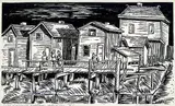 Clifford Foard Robinson, Fishing Village, Steveston, B.C. #8/50