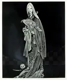 Saito Kaoru, The Castle Tower Story [The Wife who Catches the Hawk] #15/80, 1980, etching on paper