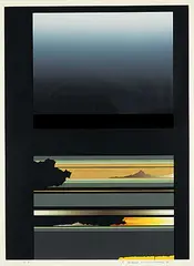 Tetsurō Sawada, Untitled - Nightscape #AP, 1981, colour silkscreen on paper