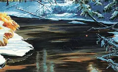 Bern Smith, Untitled - Winter River, watercolour on paper
