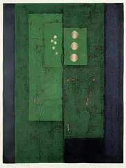 Tajima Hiroyuki, Green - Door #34/50, 1972, colour silkscreen on paper