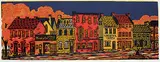Gwyneth Mabel Gwillim Travers, Clarence at Bagot, Kingston, 1956 #24/50, 1972, colour wood block on paper