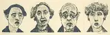 George Burton Wallace, Family Portraits, 1989, monoprint on paper