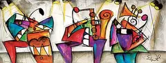 Eric Dennis Waugh, Smooth Jazz MCJ #4, mixed media on paper
