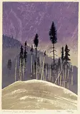 George Weber, Between Jasper and Blue River #13/60, 1983, colour silkscreen on paper
