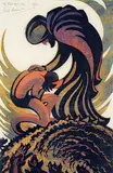 Sybil Andrews, Prodigal Son #17/60, 1939, colour lino block on paper