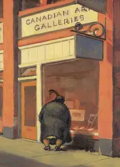 Winston Elliott, Canadian Art Galleries, 1947, oil on wood panel