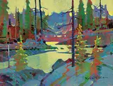 Robert Genn, Quiet Pond, Contraluz