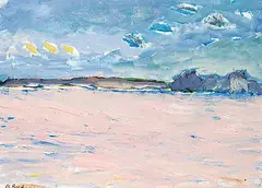 Gregory Hardy, Emma Sundown, 1980, oil on wood board
