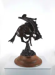 Steve Hoar, The Outlaw #3/20, 1979, bronze sculpture