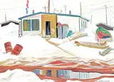 Doris Jean McCarthy, Untitled - Arctic Settlement