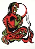 Daphne Odjig, The Squaw Man #2/60, 1975, colour silkscreen on paper