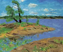 William Goodridge Roberts, Untitled - Summer Breeze, 1965, oil on wood board