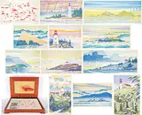 Graham A. Scholes, Vancouver Island's West Coast Lighthouses #2, 1993, colour wood blocks on paper