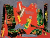 John Harold Thomas Snow, Untitled - Colourful Collage