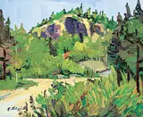 Armand Tatossian, Untitled - Spring Hills, oil on canvas