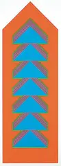 Harry Mitsuo Kiyooka, Blue Arrow #22/60, colour silkscreen on paper