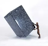 Reinhard Skoracki, Cornered #1/2, 2001, bronze sculpture
