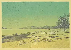 Takao Tanabe, Low Tide #17/50, colour lithograph on paper