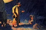 Harvey William Johnson, Good Morning, 1987, oil on canvas board