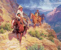 Paul Kethley, The Orphans, oil on canvas
