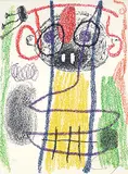 Album 21 Plate.12 #37/75 by Joan Miró, 1979, colour lithograph on paper, sold Nov 2020