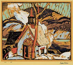 André Charles Biéler, La Chapelle de St. Famille #122/125, colour silkscreen on paper