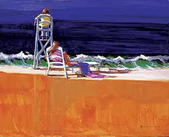 André Bertounesque, Surveillance, oil on board