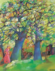 Gérard Castonguay, Tot le Matin, oil on canvas