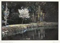 Jennifer Dickson, Gilded Entrapment: Melbourne Hall #17/30, colour etching on paper