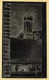 Lionel LeMoine FitzGerald, Arts Building, University of Manitoba, 1941, lino block on brown paper