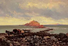 John Arthur Fraser, Grey Morning and Dropping Tide, 1880, oil on canvas